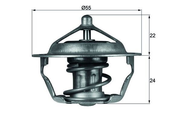 Thermostat, Kühlmittel MAHLE TX10183D