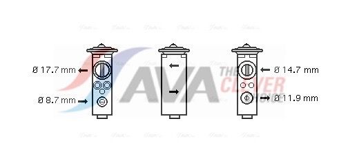 Expansionsventil, Klimaanlage AVA QUALITY COOLING OL1375