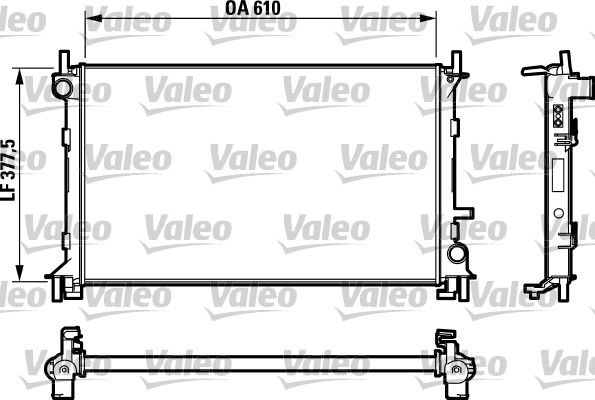 Kühler, Motorkühlung VALEO 732732