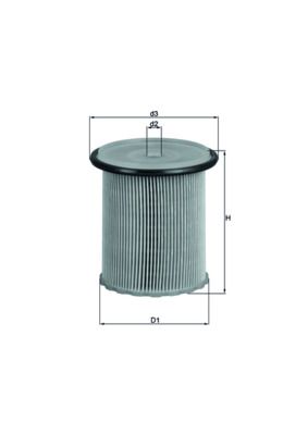 Kraftstofffilter MAHLE KX74