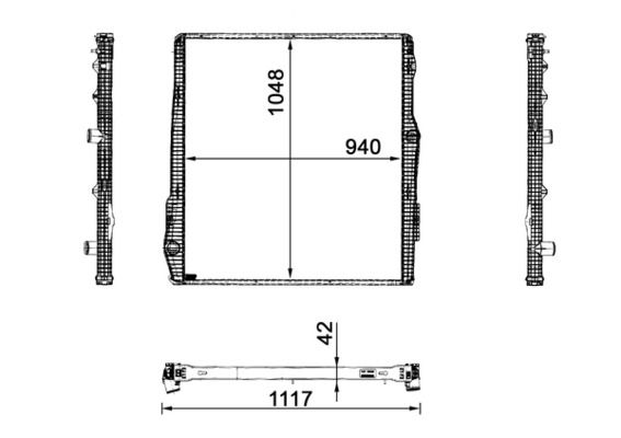 Kühler, Motorkühlung MAHLE CR2094001P