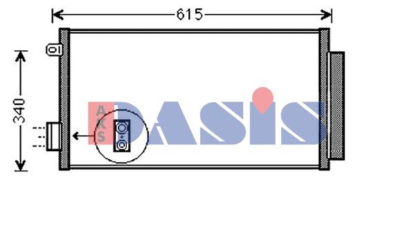 Kondensator, Klimaanlage AKS DASIS 082055N