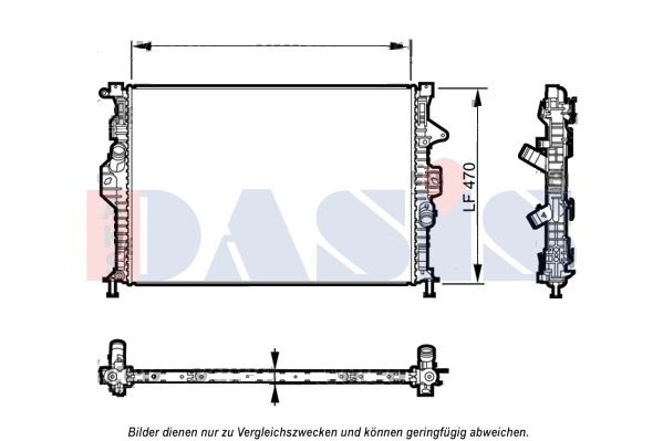Kühler, Motorkühlung AKS DASIS 090116N