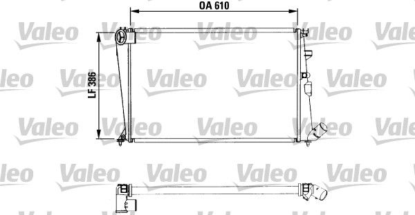 Kühler, Motorkühlung VALEO 730958