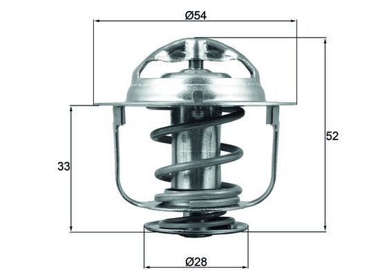 Kühlwasserthermostat MAHLE TX 198 88D