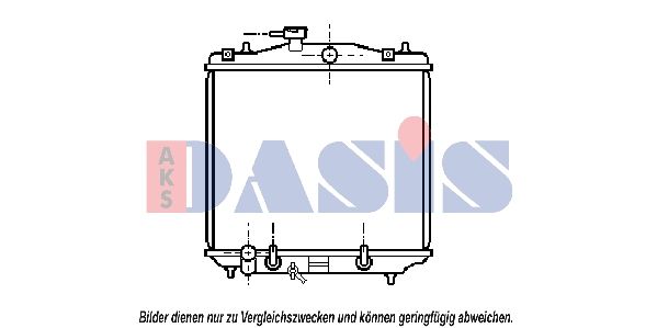 Kühler, Motorkühlung AKS DASIS 350160N