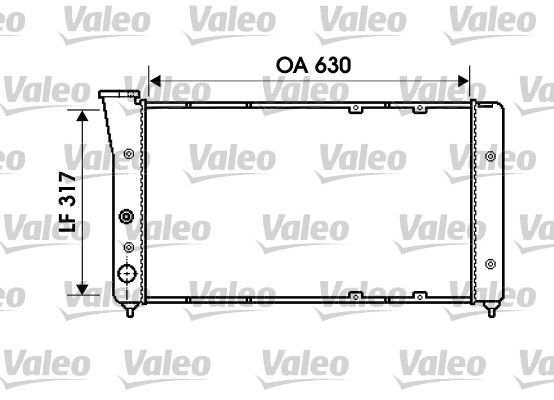 Kühler, Motorkühlung VALEO 734606