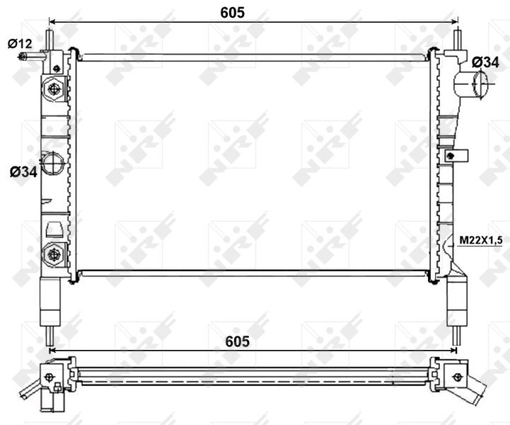 Kühler, Motorkühlung NRF 53036
