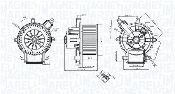 Innenraumgebläse MAGNETI MARELLI 069412398010
