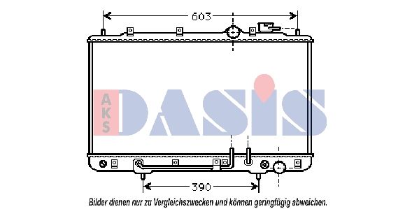 Kühler, Motorkühlung AKS DASIS 560140N