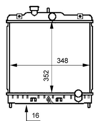 Kühler, Motorkühlung MAHLE CR194000S