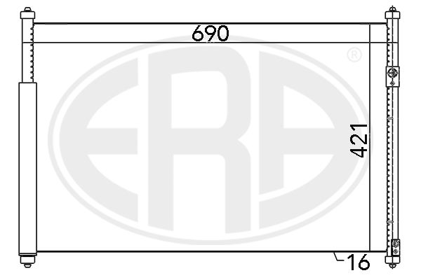 Kondensator, Klimaanlage ERA 667080