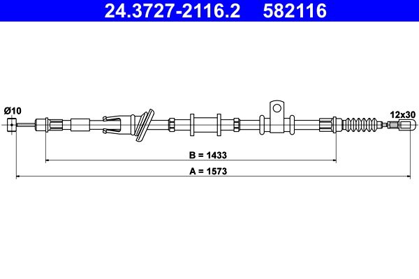 Seilzug, Feststellbremse ATE 24.3727-2116.2