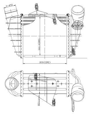 Ladeluftkühler NRF 309073