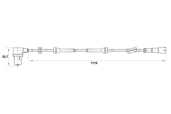 Sensor, Raddrehzahl BOSCH 0 265 006 163
