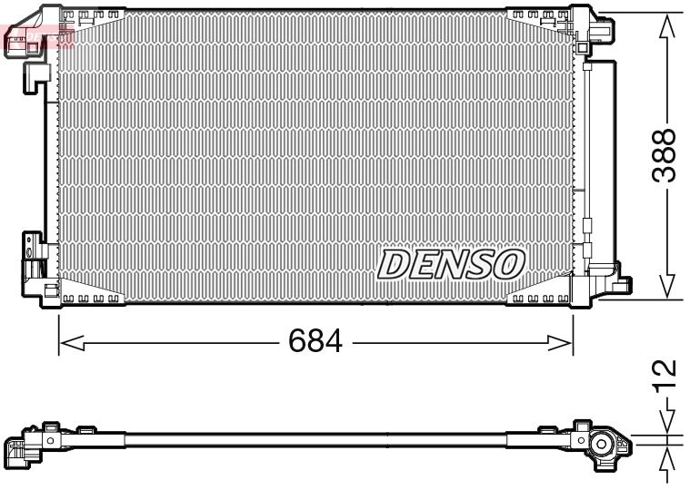 Kondensator, Klimaanlage DENSO DCN50119