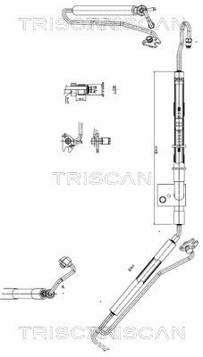 Hydraulikschlauch, Lenkung TRISCAN 8516 29040
