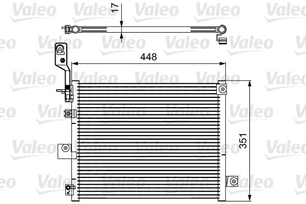 Kondensator, Klimaanlage VALEO 814084