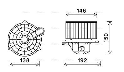 Innenraumgebläse AVA QUALITY COOLING hy8554