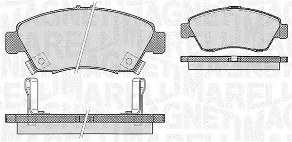 Bremsbelagsatz, Scheibenbremse MAGNETI MARELLI 363916060275