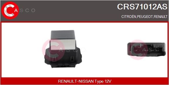 Widerstand Innenraumgebläse Casco CRS71012AS