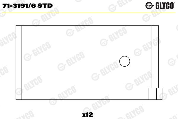 Pleuellager GLYCO 71-3191/6STD