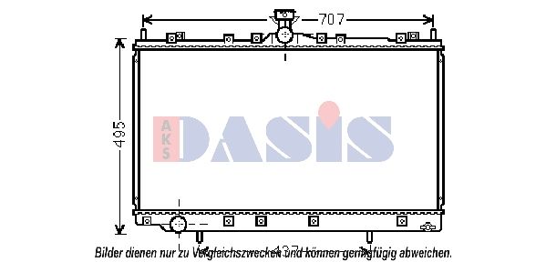 Kühler, Motorkühlung AKS DASIS 140097N