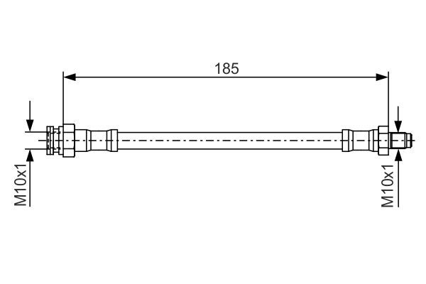 Bremsschlauch BOSCH 1987476416