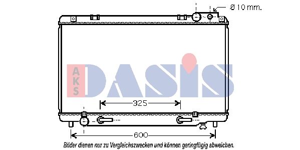Kühler, Motorkühlung AKS DASIS 210128N