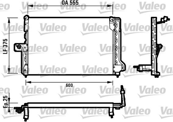 Kondensator, Klimaanlage VALEO 816903