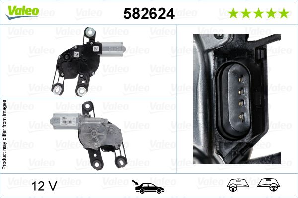 Wischermotor VALEO 582624