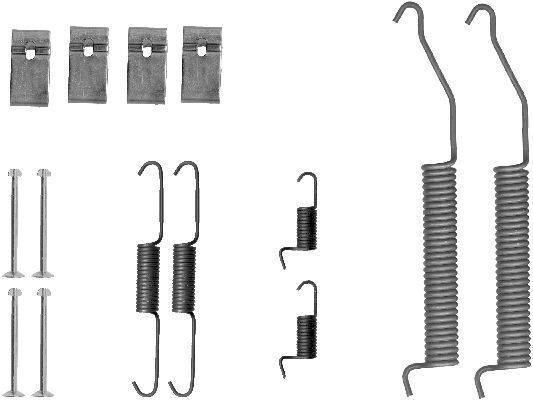 Zubehörsatz, Bremsbacken TEXTAR 97016300