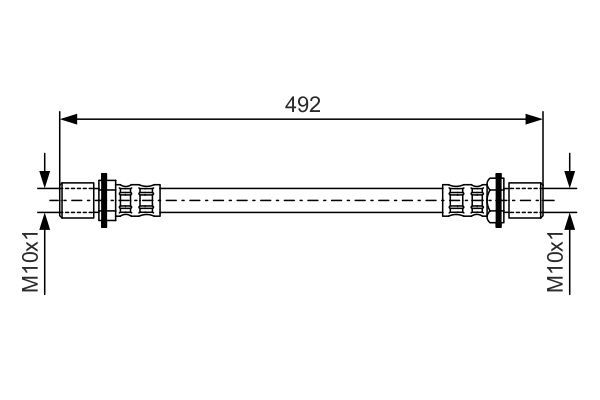 Bremsschlauch BOSCH 1 987 476 721