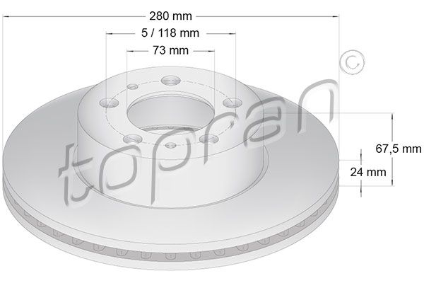Bremsscheibe TOPRAN 722 454