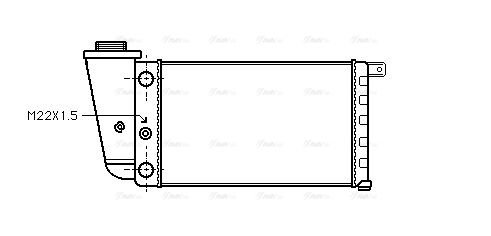 Kühler, Motorkühlung AVA QUALITY COOLING fta2097