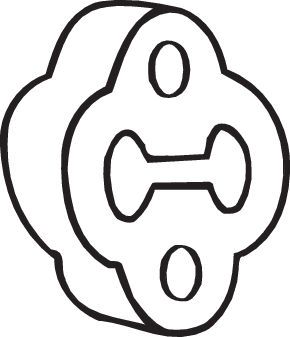 Gummilist, avgassystem BOSAL 255275