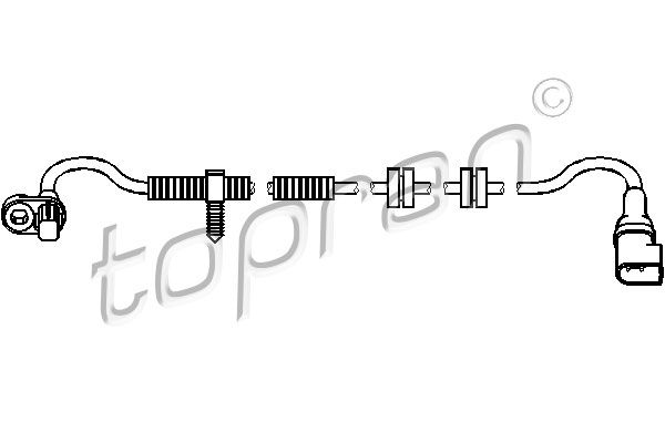 Sensor, Raddrehzahl TOPRAN 303 956