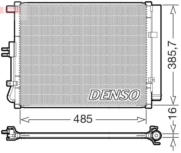 Klimakondensator Klimakühler Denso DCN43007