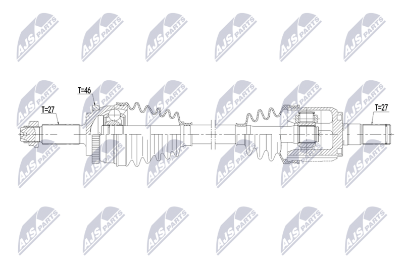 Antriebswelle (Gelenkwelle) NTY NPW-HY-660