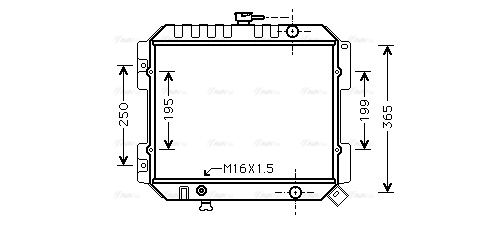 Kühler, Motorkühlung AVA QUALITY COOLING dn2141