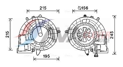 Innenraumgebläse AVA QUALITY COOLING MS8612