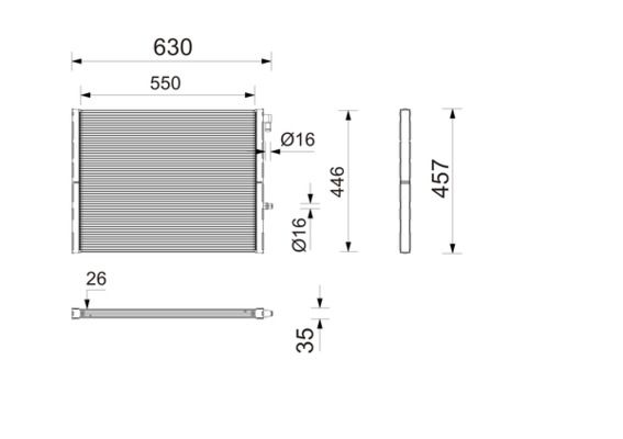 Kühler, Motorkühlung MAHLE CR2812000P