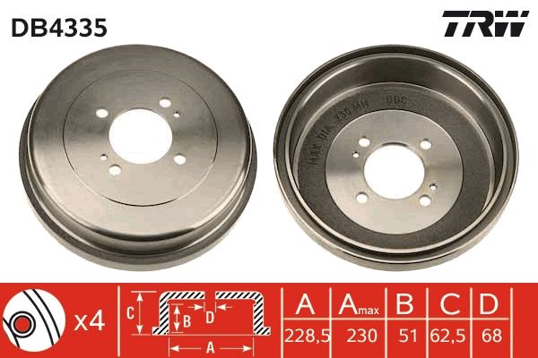 Bremstrommel TRW DB4335