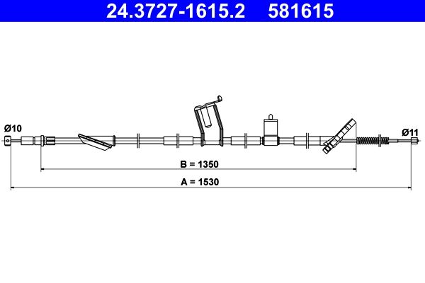 Seilzug, Feststellbremse ATE 24.3727-1615.2