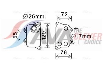 Ölkühler, Motoröl AVA QUALITY COOLING VN3390