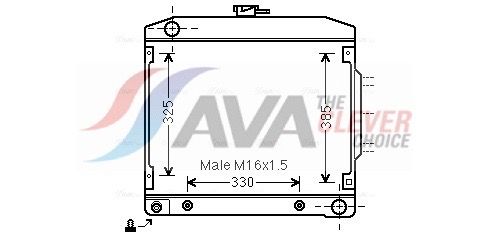 Kühler, Motorkühlung AVA QUALITY COOLING MS2032