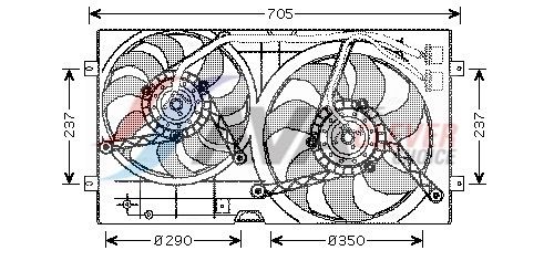 Lüfter, Motorkühlung AVA QUALITY COOLING VN7503