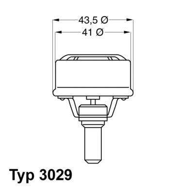 Thermostat, Kühlmittel WAHLER 3029.83