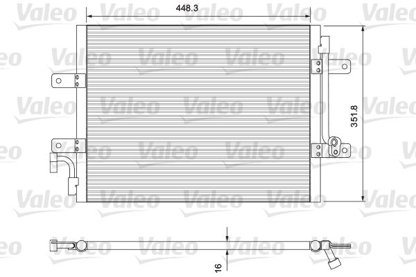 Kondensator, Klimaanlage VALEO 814384