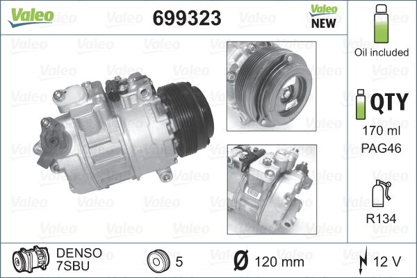 Kompressor, Klimaanlage VALEO 699323